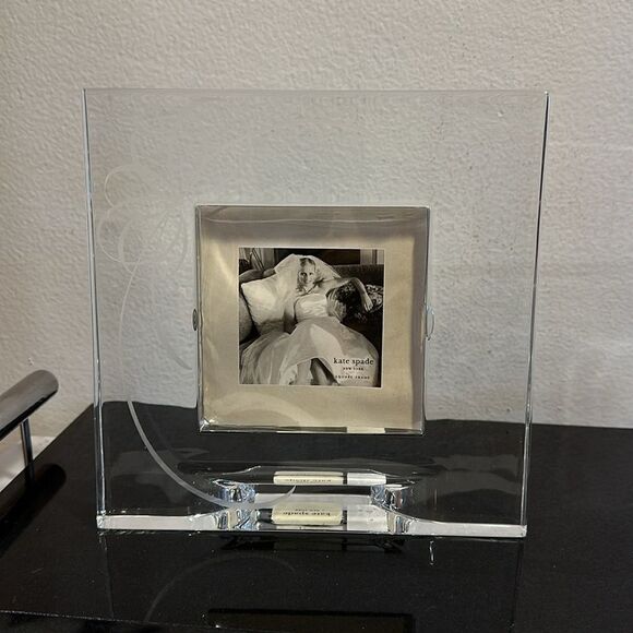 Kate spade New York Belle Boulevard square photo picture frame Crystal NWT - Picture 10 of 14